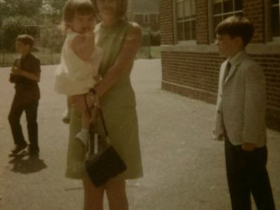 Sandy Moppert and Melissa with myself 1968