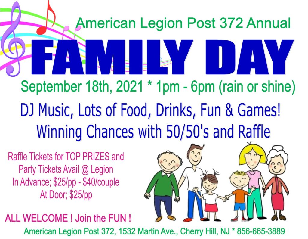 Annual And Special Events American Legion Cherry Hill Nj Post 372