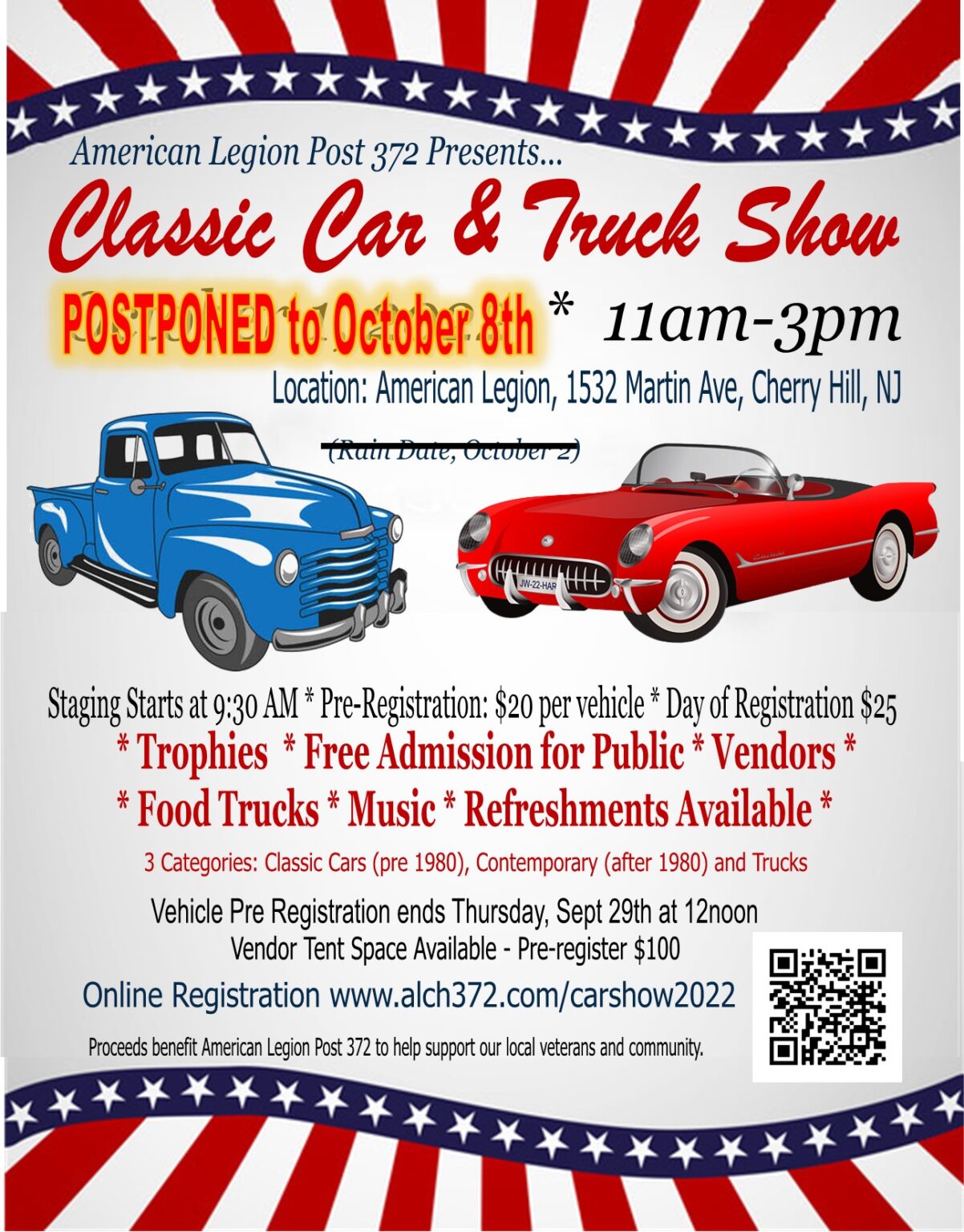 Car Show 2022 - American Legion Cherry Hill NJ Post 372