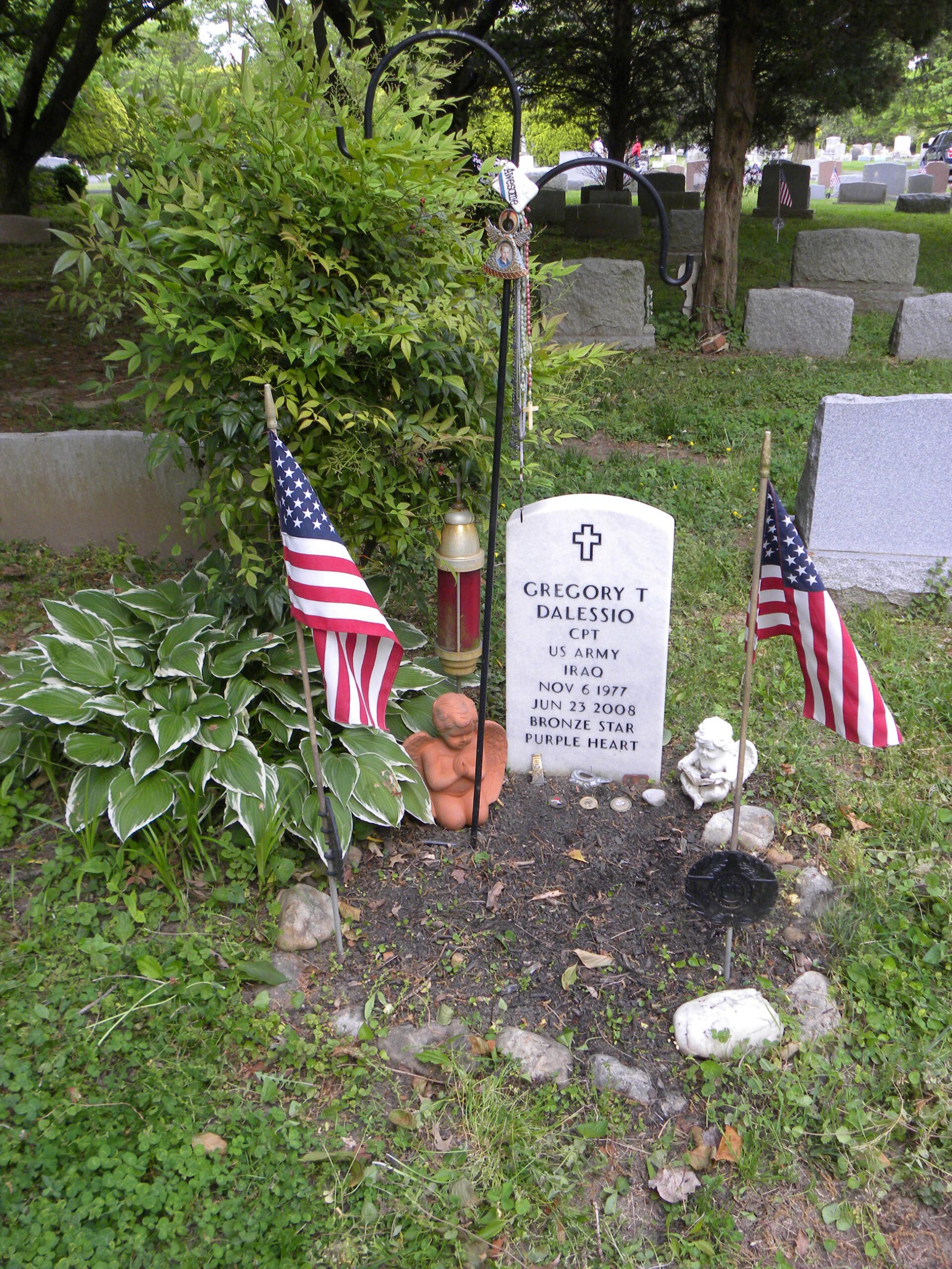 Flagging of Veterans Graves at Colestown Cemetery