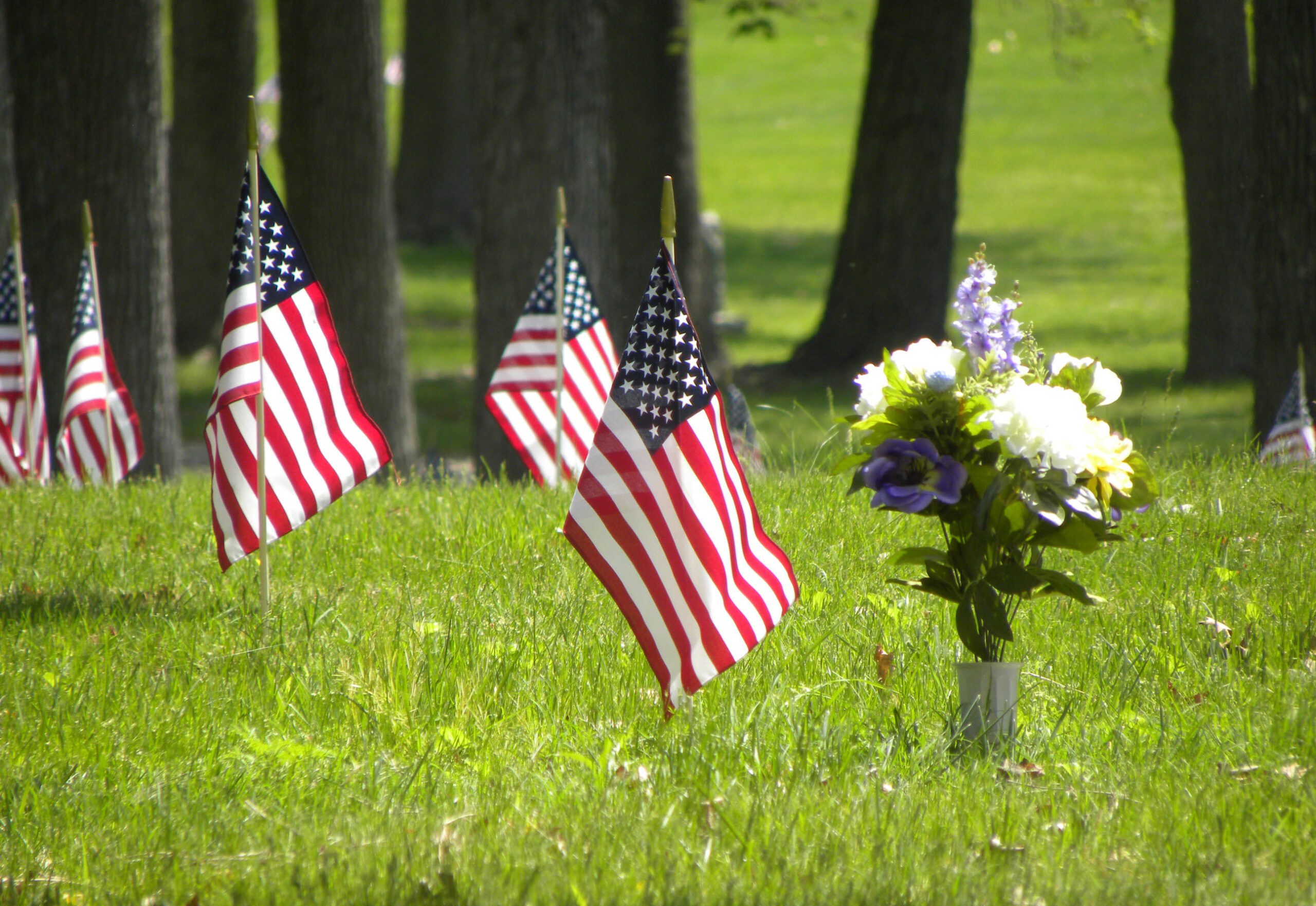 Flagging of Calvary Cemetery