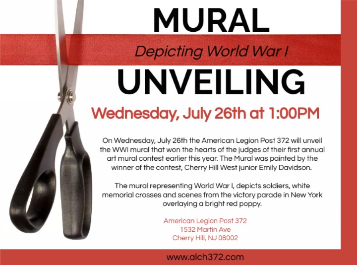 WWI Mural Unveiling at the American Legion