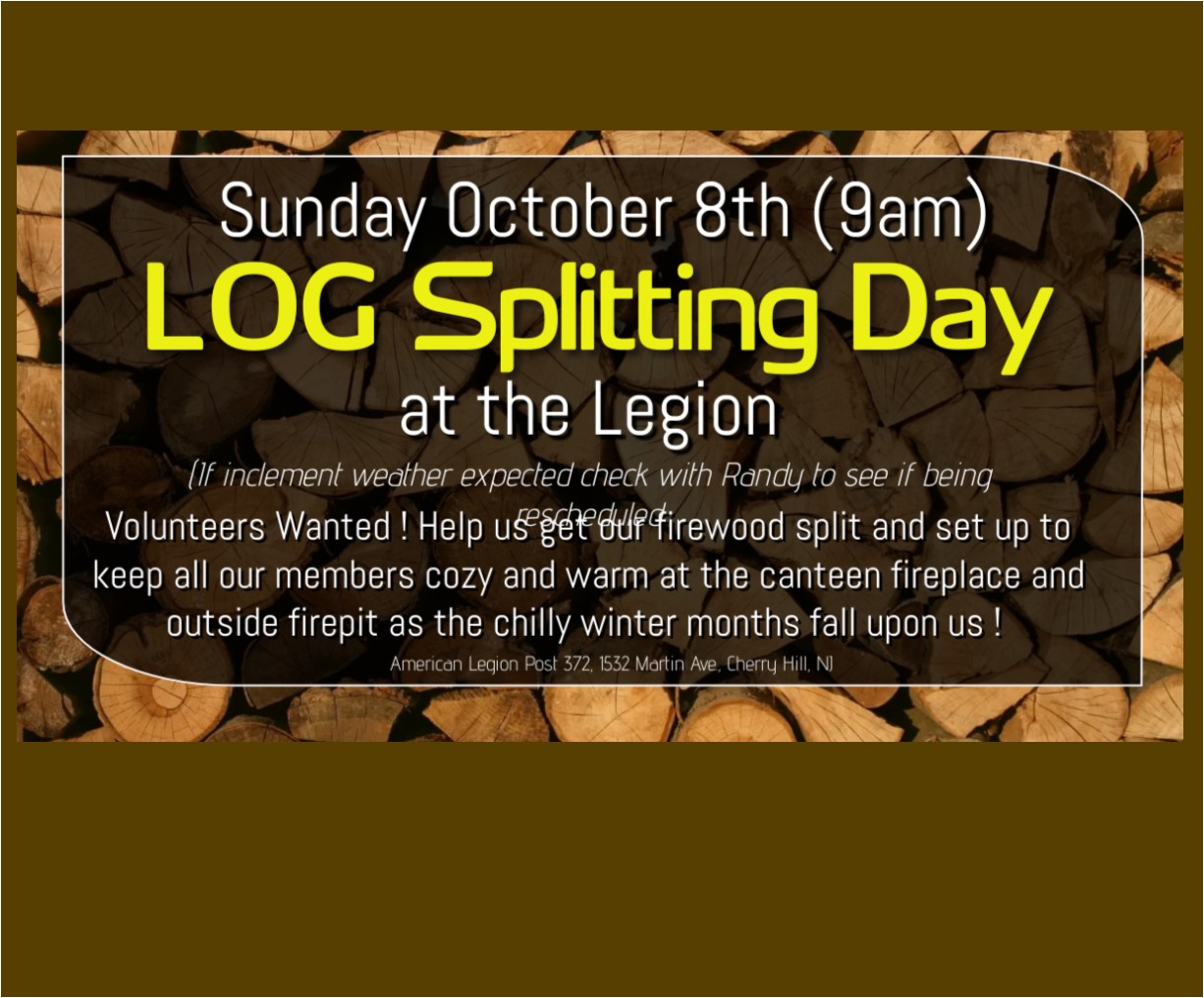 Log Splitting at the Legion