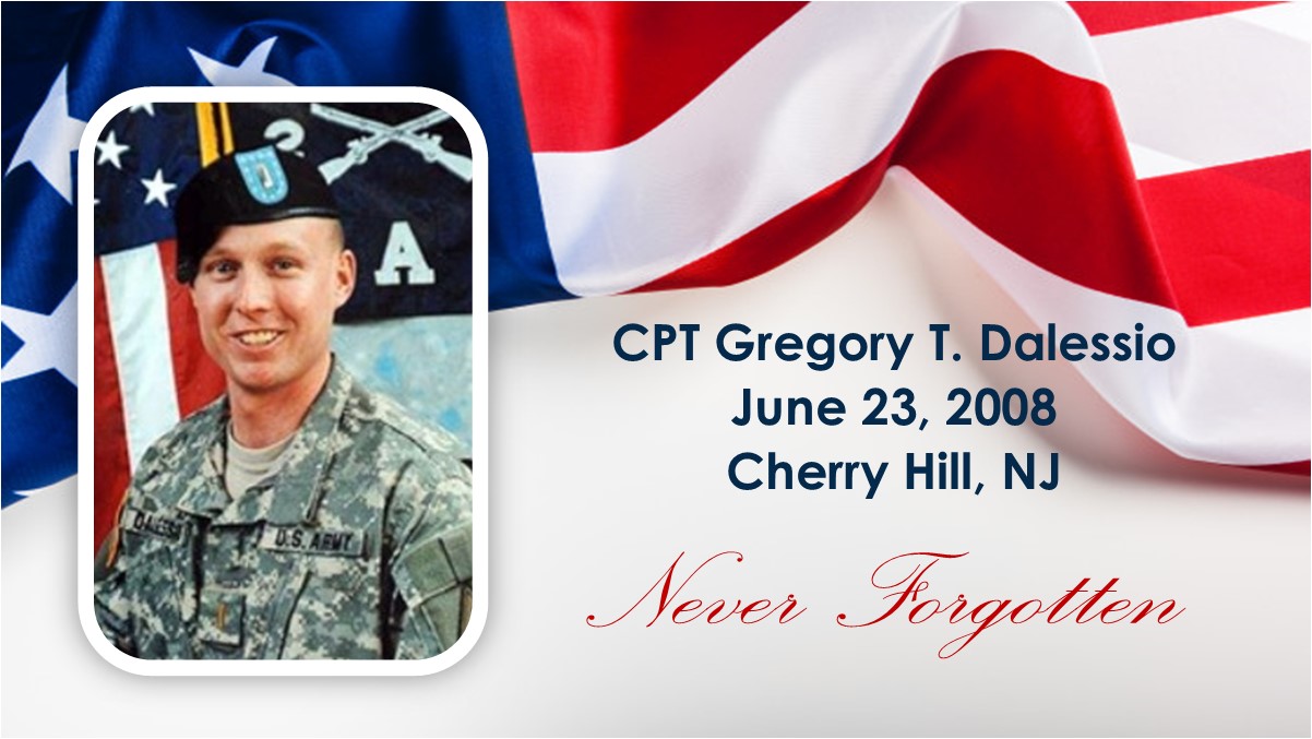 Help Flag for Memorial 5K Cpt Greg Dalessio