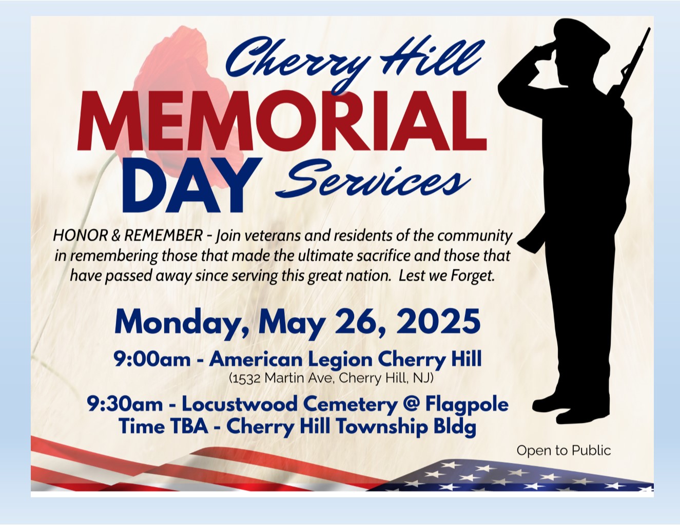 Memorial Day Services 2025