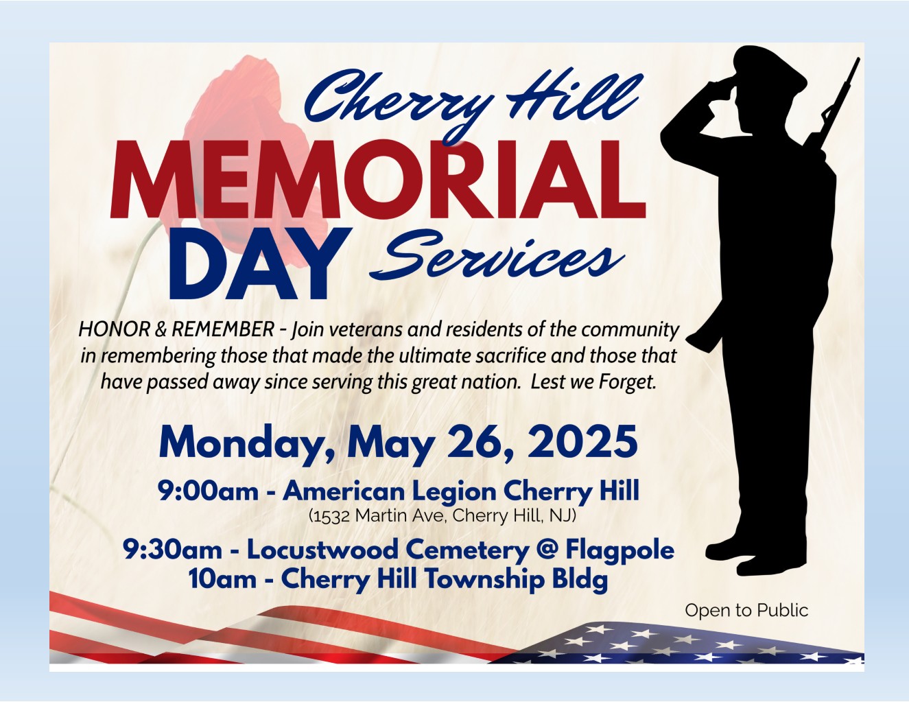 Memorial Day Services 2025