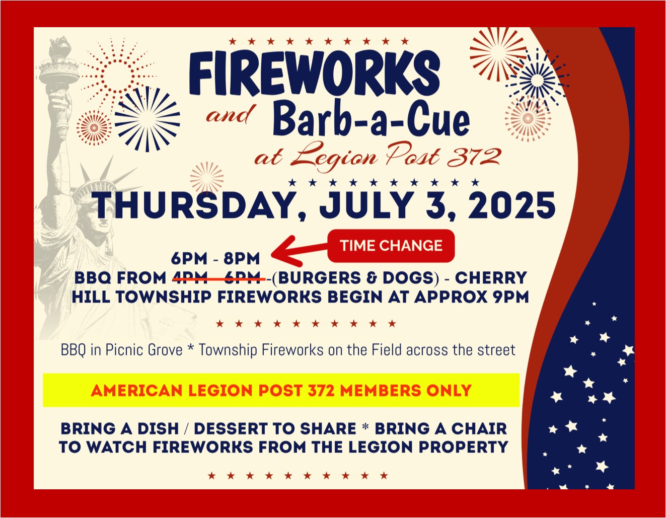 BBQ and Fireworks !