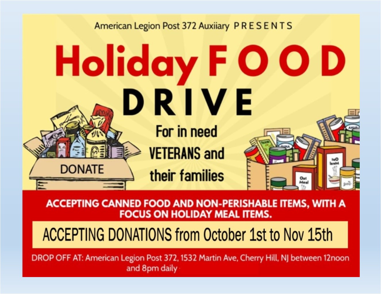 Holiday Food Drive