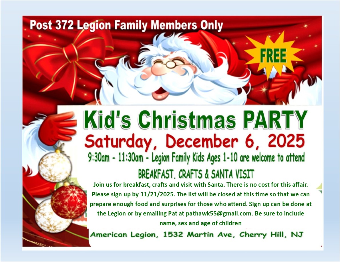 Legion Family Childrens Christmas Party