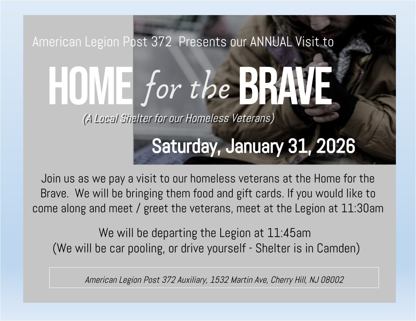 Home for the Brave Visit