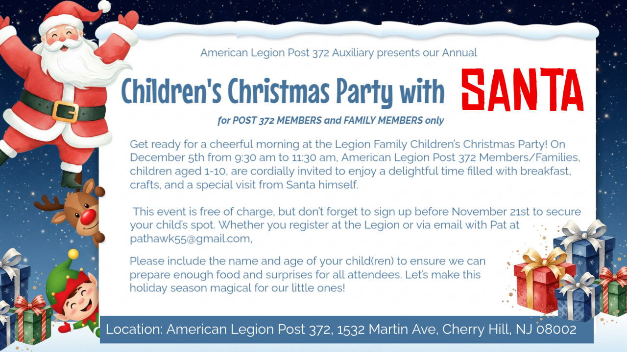 Legion Childrens Christmas Party with Santa